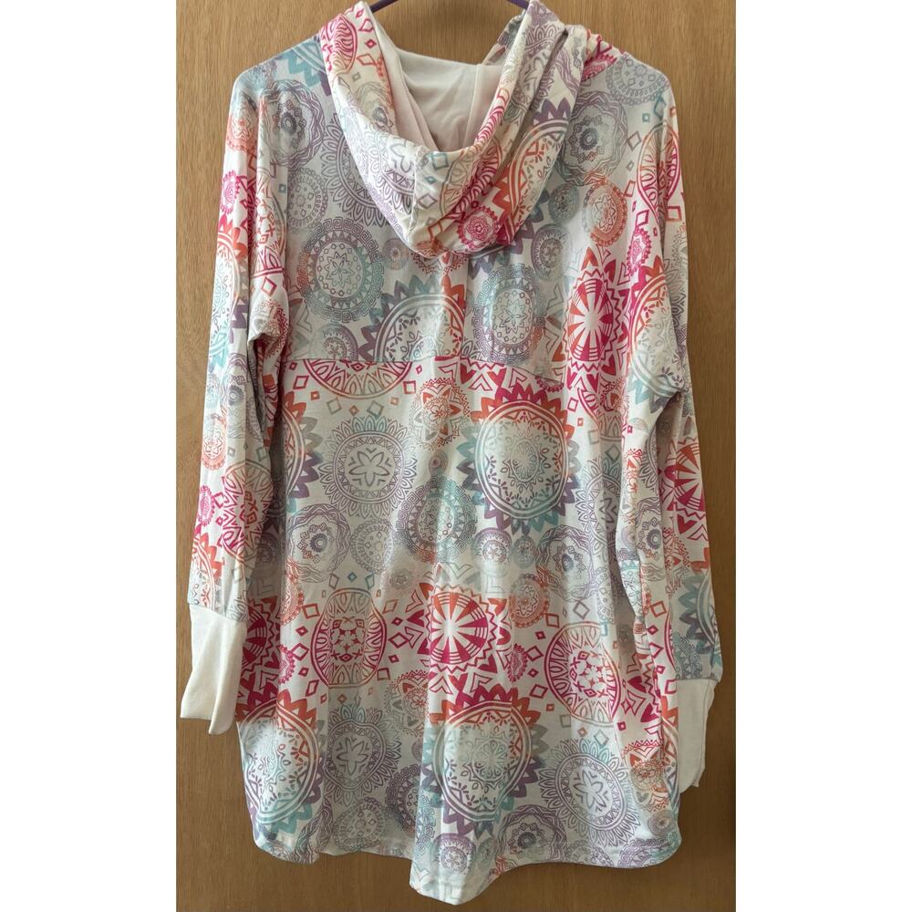 LuLaRoe Amber hoodie “Unicorn print” Sz XL (EUC) - Picture 2 of 7